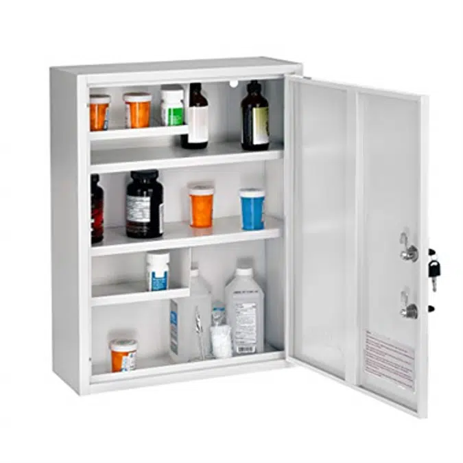 AdirMed Dual-Lock Wall Mount Medicine Cabinet