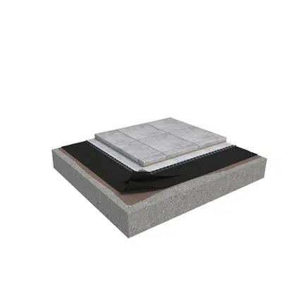 billede til Base SV 2-layer roof system for paving slabs on concrete non-insulated