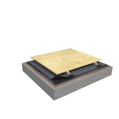 imagen para Mono PM 1-layer roof system for wooden deck on concrete non-insulated