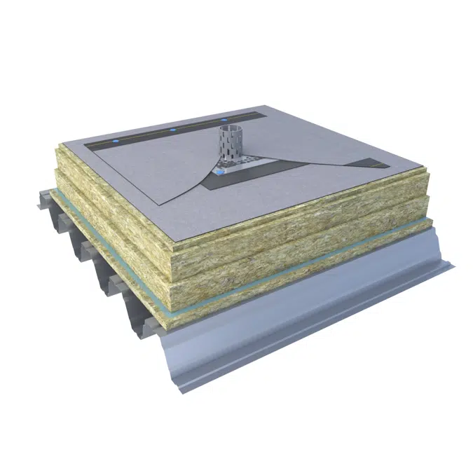 Mono PM 1-layer system, insert rainwater outlet
