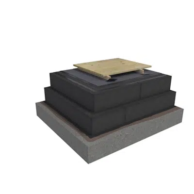 Image pour Top & Base KL 2-layer compact roof system for wooden deck on concrete insulated with cellular glass