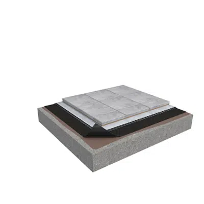 Image pour Membrane 5 1-layer roof system for paving slabs on concrete non-insulated