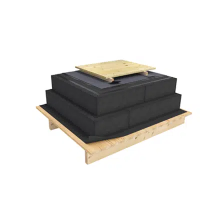 Image pour Top & Base KL 2-layer compact roof system for wooden deck on wooden panels insulated with cellular glass