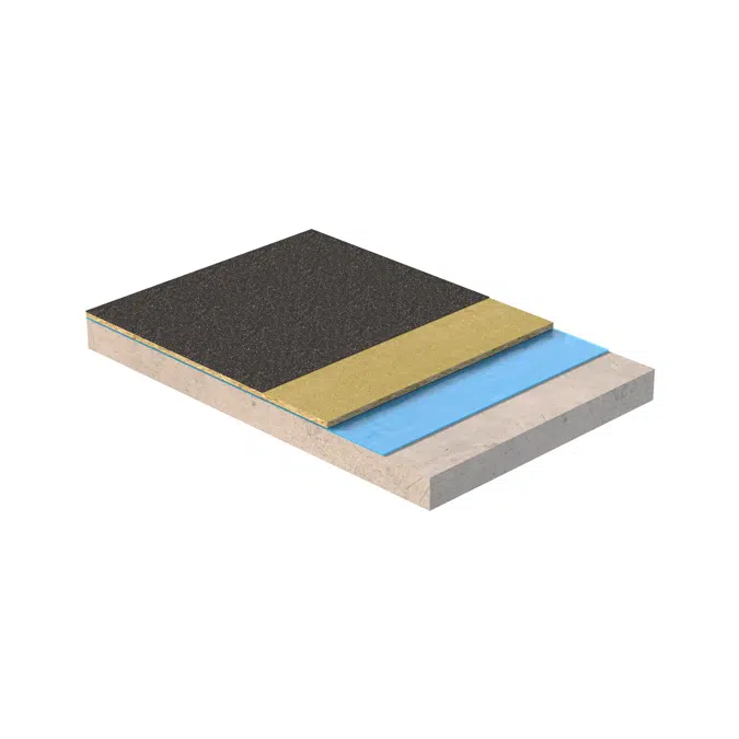 BIM objects - Free download! Bitumen 1 Layer with Mineral Wool on ...