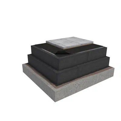 画像 Membrane 5 1-layer compact roof system for paving slabs on concrete insulated with cellular glass