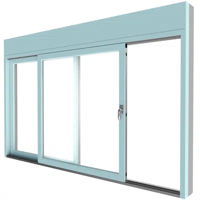 obraz dla TRINAR® TEC ULTRA | CoolTone 9464c Blue Coating UV-Resistant Sliding Window Finish