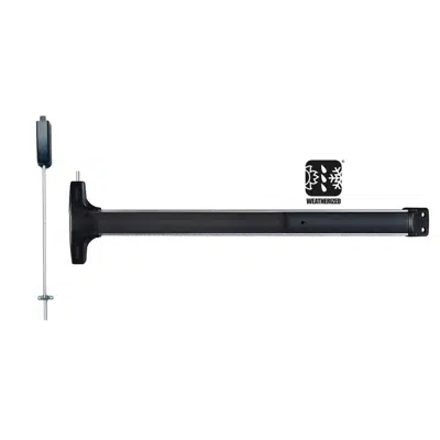 kuva kohteelle Detex V51xNS Surface Vertical Rod Exit Device – Top Rod Only
