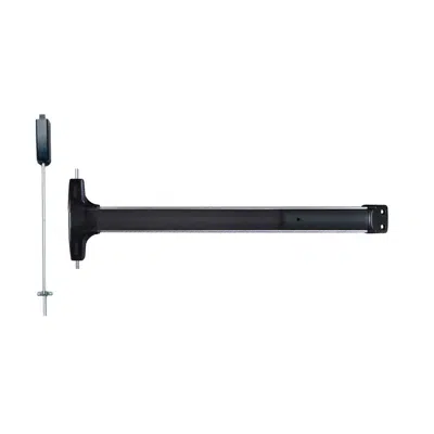 kuva kohteelle Detex V51 Surface Vertical Rod Exit Device – Top Rod Only