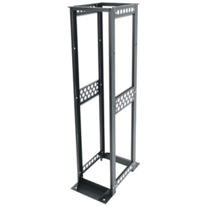 BIM objects - Free download! R4 Series Four Post Open Frame Rack, 51 ...