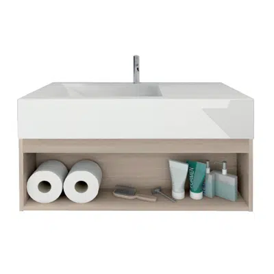 画像 MOGEN Arylic Wash Basin with Bathroom Furniture LA21070F