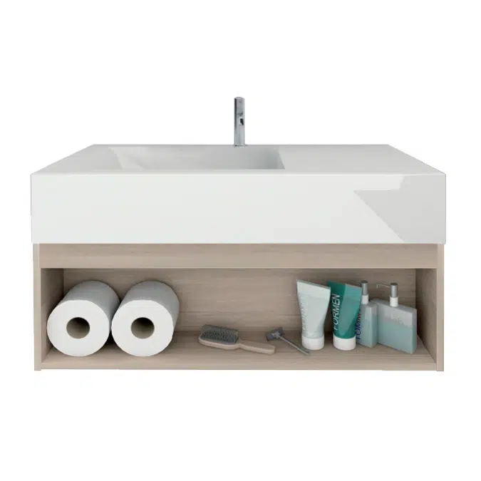 MOGEN Arylic Wash Basin with Bathroom Furniture LA21070F