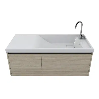 Image for MOGEN Co-Marble (MAE07R) Wash Basin with Furniture LGU56100U (R-AL)