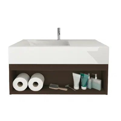 画像 MOGEN Arylic Wash Basin with Bathroom Furniture LA21070C