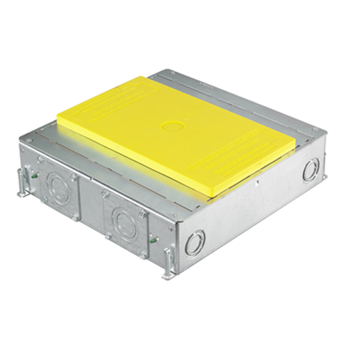 BIM objects - Free download! 4 Gang Concrete Floor Box - Deep | BIMobject