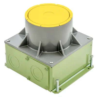 Image pour Stamped Steel 4-inch Recessed Floor Box for use in Concrete