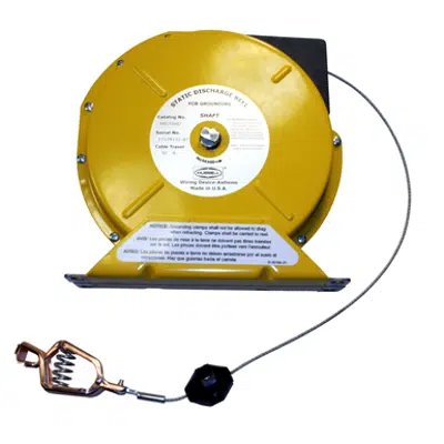 imagen para Cord and Cable Reels, Static Discharge Reel, 50', Single Lead, Yellow - HBL50SD