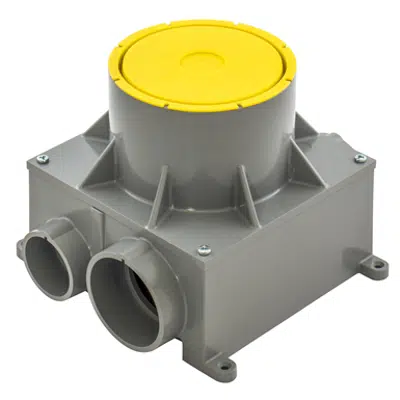 imazhi i Non-Metallic 4-inch Recessed Floor Box for use in Concrete