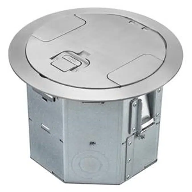 4 Gang Round Raised Access Floor Box