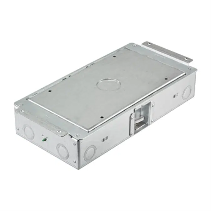 2 Gang Raised Access Floor Box - Shallow