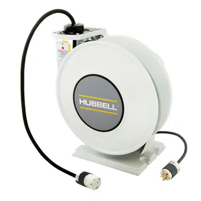 Immagine per Cord and Cable Reels, White Industrial Reel with HBL5369C, 45' 12/3, Yellow - HBLI45123C20