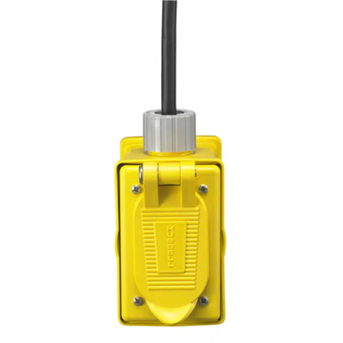 Hubbell Wiring Device-Kellems HBL45123TL20 Cord Reel, 45 ft, 12/3, SJEO, Yellow