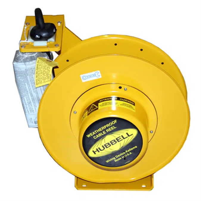 BIM objects - Free download! Cord and Cable Reels, Weatherproof Cord Reel,  50', 12/3 SO Cord, Yellow - HBL501232W