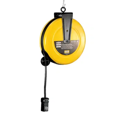 Cord and Cable Reels, Commercial Cord Reel, 25' With HBL5969VBLK Connector Body, Yellow - HBLC25163C için görüntü