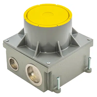 Imagem para Cast Iron 4-inch Recessed Floor Box for use in Concrete}