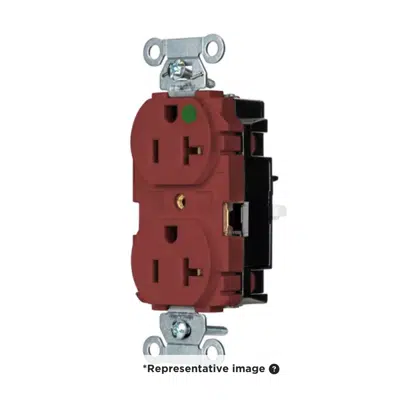 Image for EdgeConnect™ Series, Hubbell-Pro Receptacle, 20A 125V, 5-20R, Screwless Terminal, Red