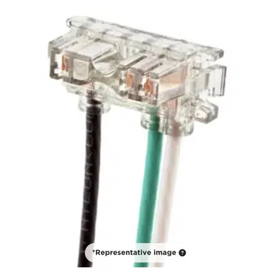 Image for Straight Blade Devices, Receptacles, SNAPConnect® Connector, SNAPConnect® Series, 2-Pole 3-Wire Grounding, 20A 125V, Stranded, Right Angled
