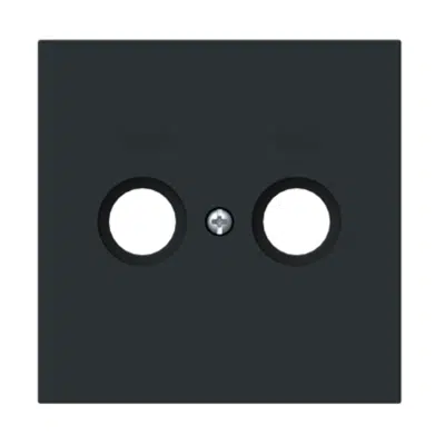 Imagem para TV/SAT outlet end socket Vega-Negro-Mate}