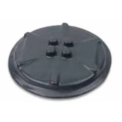 Зображення для Hazardous Location Surface Covers for External Hubs with 3.69" or 5.91" Cover Openings, Coated in Blue, Gray or White PVC
