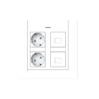 Image for Flush mounted workstation of 2 columns  ABB T1120.1 BL