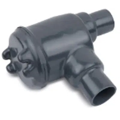 Dark Gray PVC Coated GUAB Conduit Outlet Box, 1/2, 3/4, 1, 1-1/2, 2, Ductile Iron, Zinc Plated