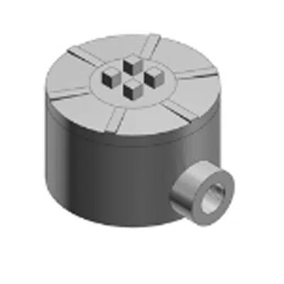 billede til 0.5" to 2" Trade Sizes Double-Coat External Hub Cross for Hazardous Locations, LB-Style with Surface Cover, Coated in Blue, Gray or White PVC