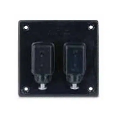 billede til Aluminum Switch and Receptable Covers, Double Gang 2 Plunger-Style, Horizontal Duplex, Lever, Vertical Duplex, Vertical GFI