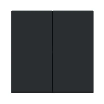 Imagem para Switch 2gang 1way Vega-Negro-Mate}