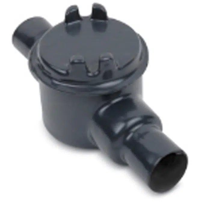 Dark Gray or Light Blue PVC Coated GUAC Conduit Outlet Box, 1/2", 3/4", 1", 1-1/4", 1-1/2", 2", Ductile Iron, Zinc Plated