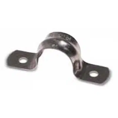 изображение для 2-Hole Pipe Straps for 0.5" to 3.5" Trade Sizes Conduits, Stainless Steel