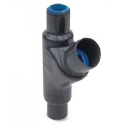kép a termékről - 0.5" to 1" Trade Sizes Double-Coat Female Sealing and Male/Female Sealing Conduit Unions, Coated in Blue, Gray or White PVC