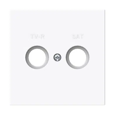 Imagem para TV/SAT outlet end socket Vega-Blanco-Mate}