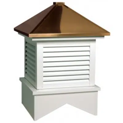 Stansbury Series Louvered Cupola Is Square With A Hip Style Roof图像