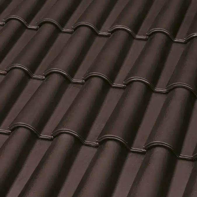 TB-12 Tamizado Brown Roof Tile