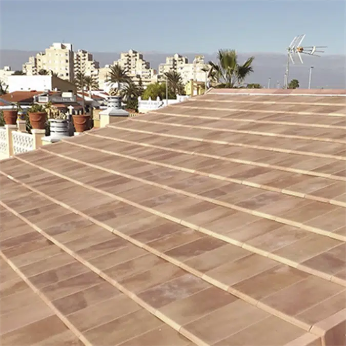 FLAT-10 Ibiza Pink Roof Tile