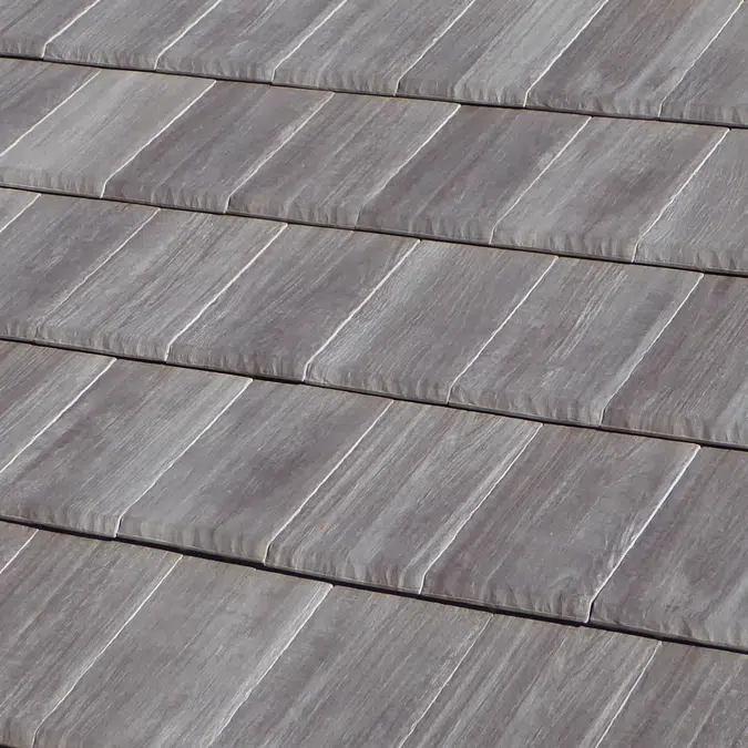 FLAT-10 Weathered Cedar Roof Tile