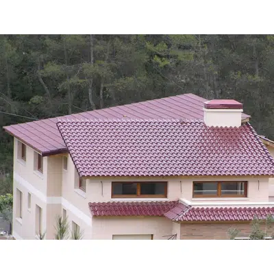 billede til TB-12 Glazed Carmin Roof Tile