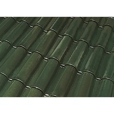 bilde for TB-10 TECH Glazed Green Roof Tile