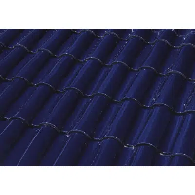 bilde for TB-10 TECH Glazed Cobalt Blue Roof Tile