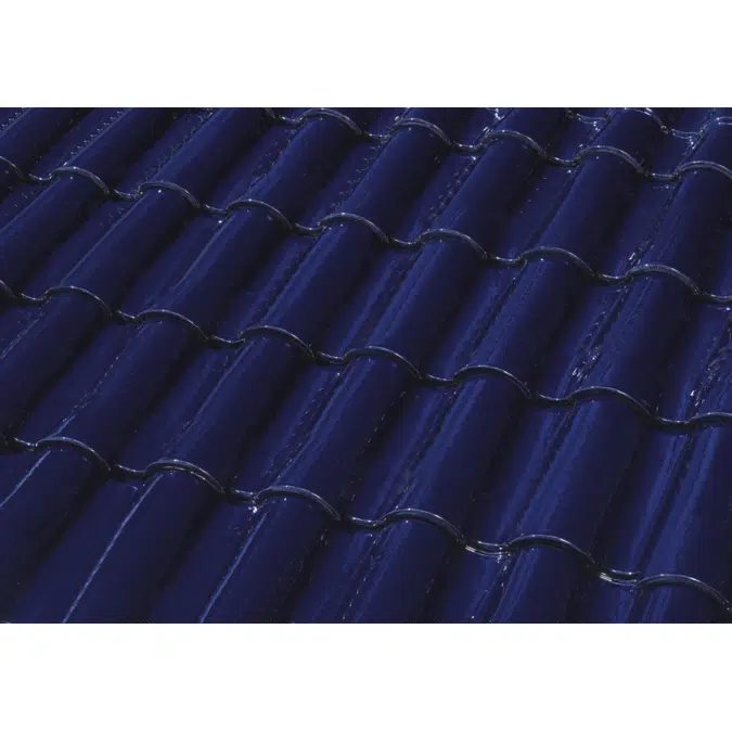 TB-10 TECH Glazed Cobalt Blue Roof Tile