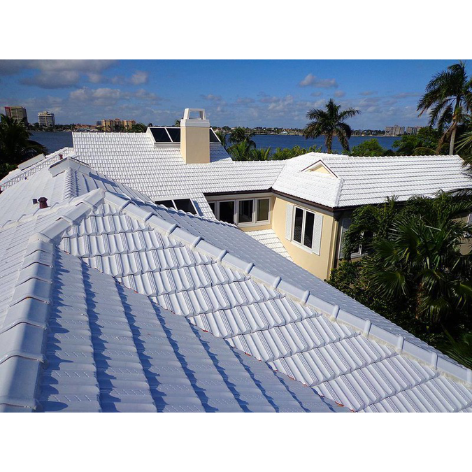 Alicantina-12 Glazed White Roof Tile